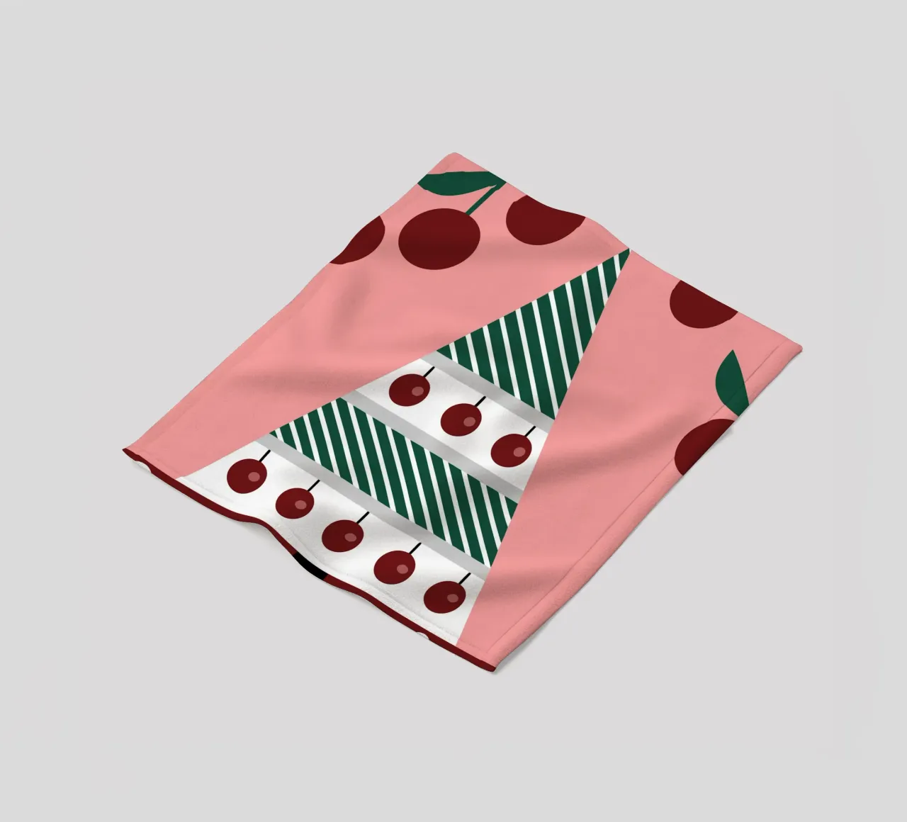 Albero di Natale e ciliegie coperta in pile da LOOK DIFFERENT