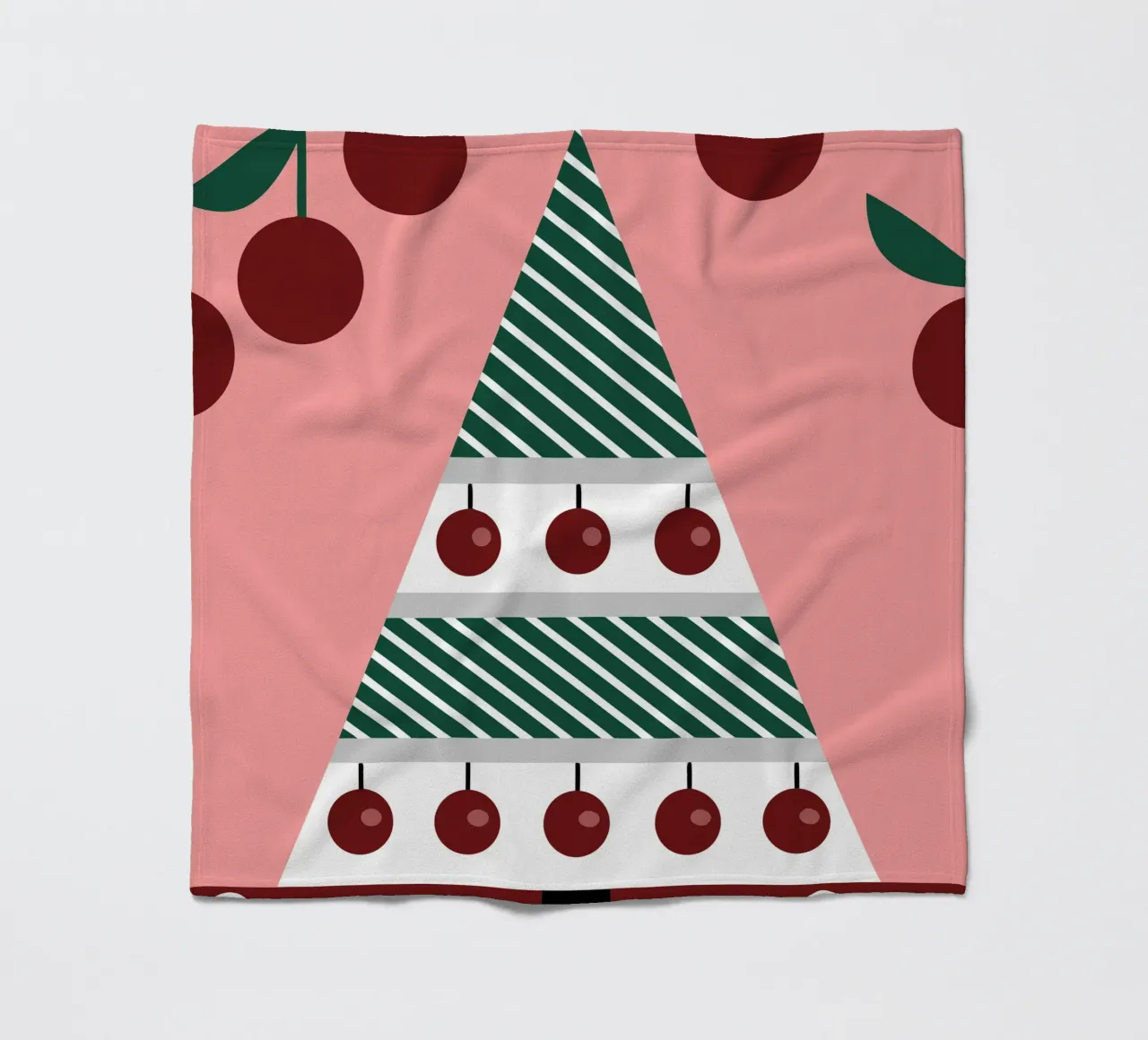 Albero di Natale e ciliegie coperta in pile da LOOK DIFFERENT