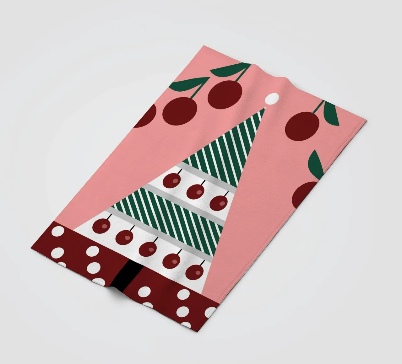 Albero di Natale e ciliegie coperta in pile da LOOK DIFFERENT