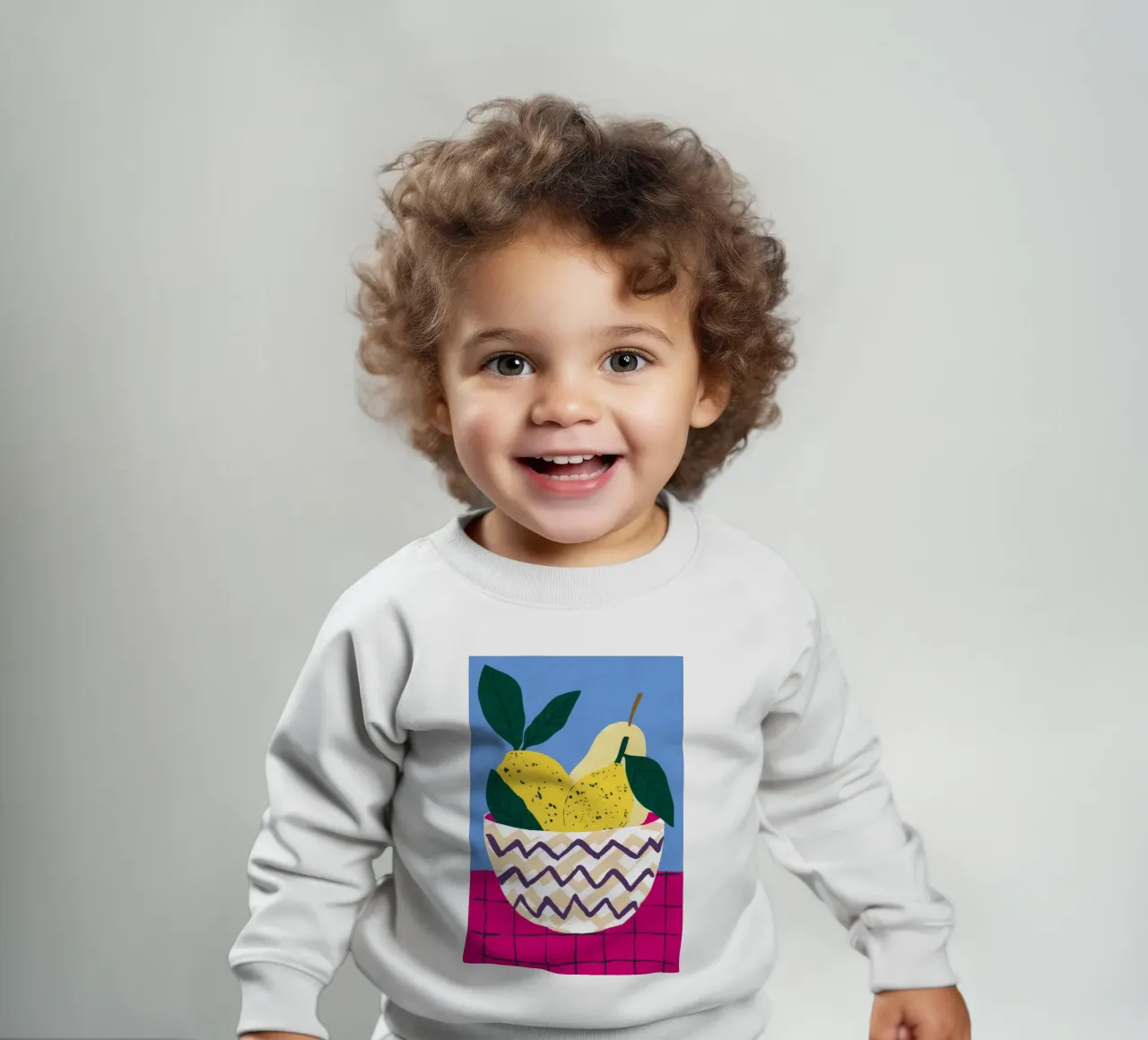 Armonia di pere a zig zag felpa neonato da Terra Tone