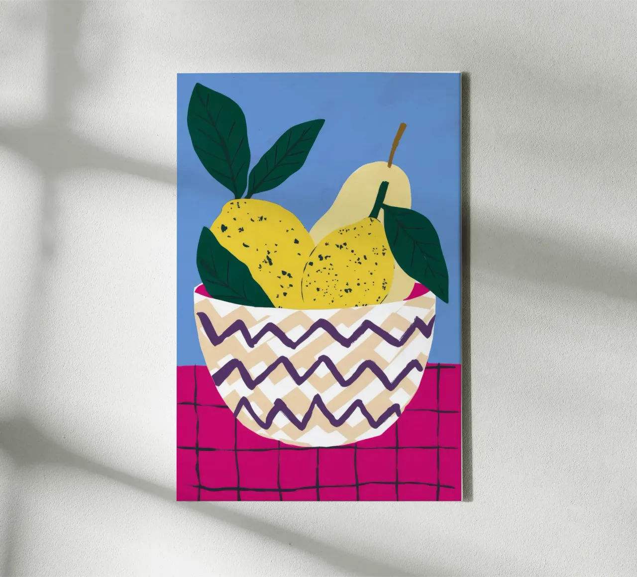 Zigzag Pear Harmony canvas by Terra Tone