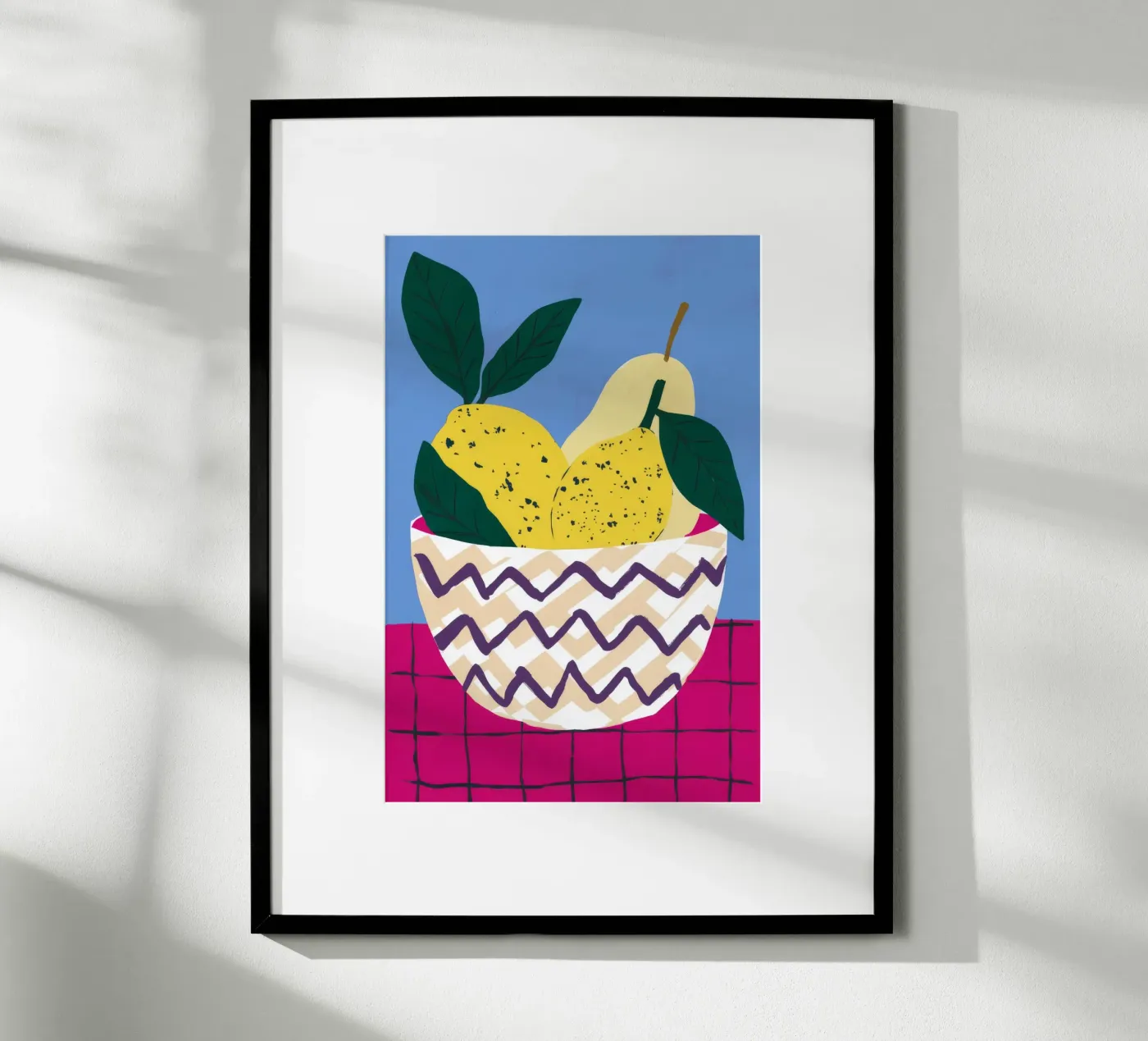 Zigzag Pear Harmony poster van Terra Tone