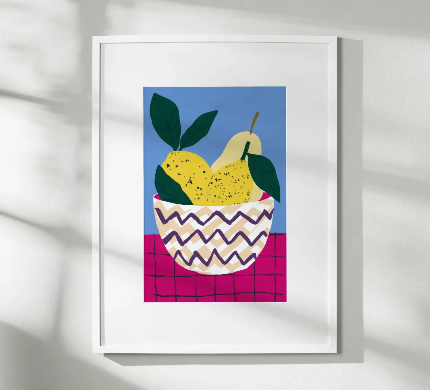 Zigzag Pear Harmony poster van Terra Tone