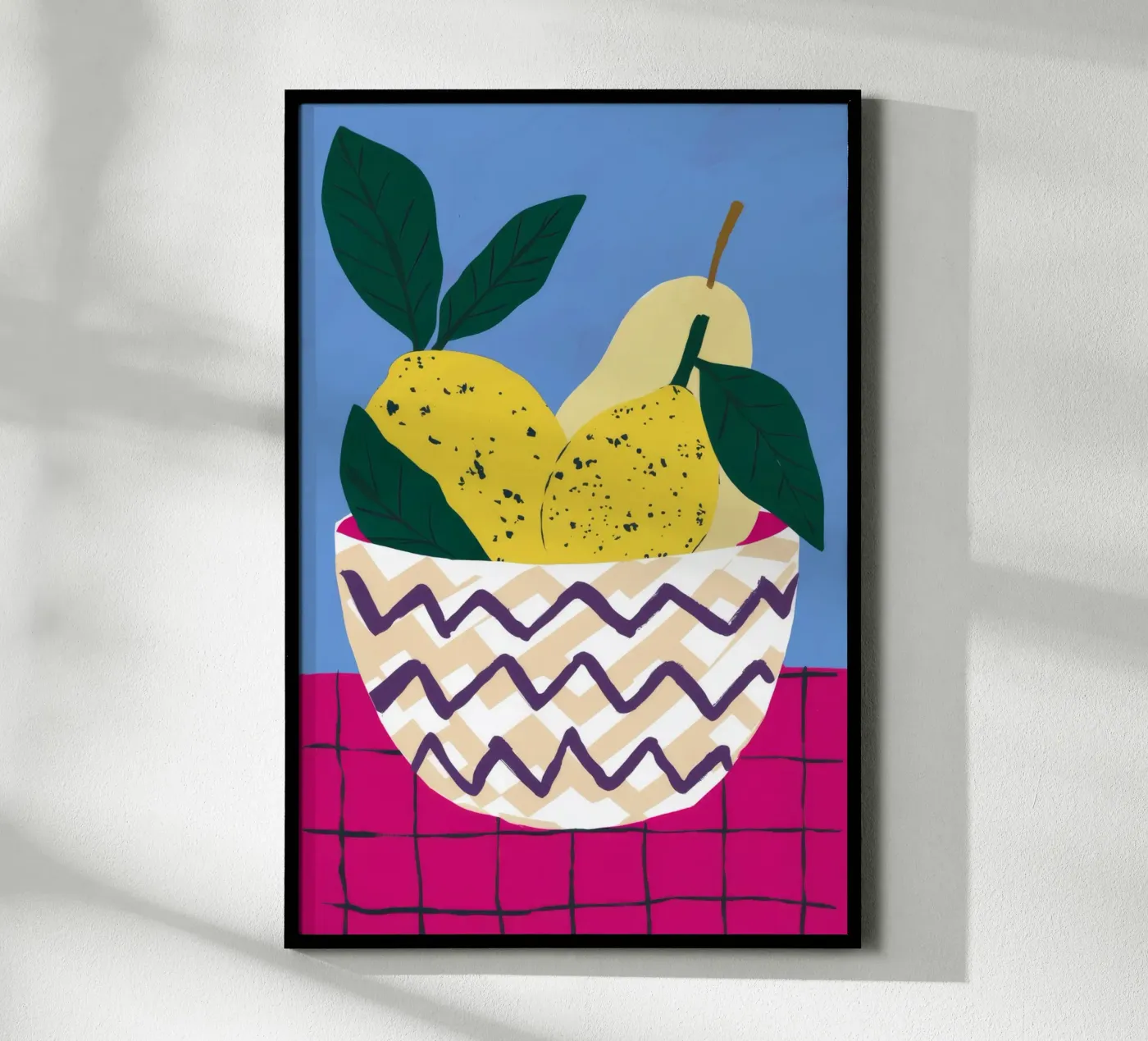 Zigzag Pear Harmony poster van Terra Tone