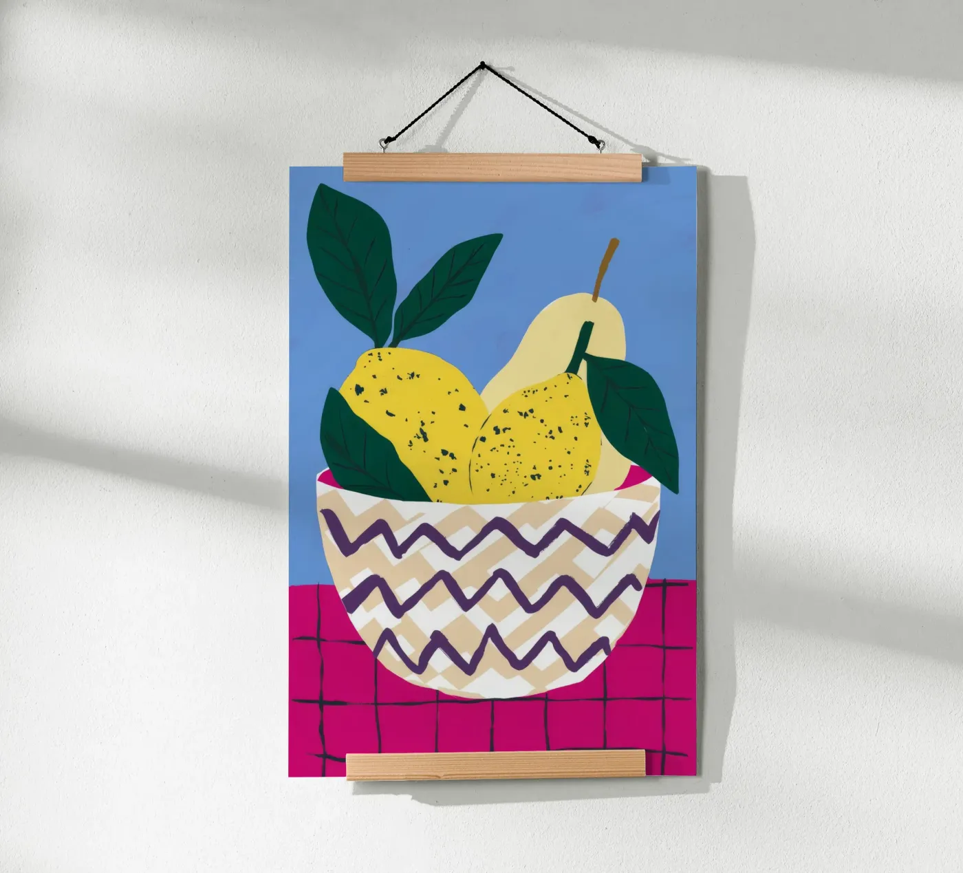 Zigzag Pear Harmony poster van Terra Tone