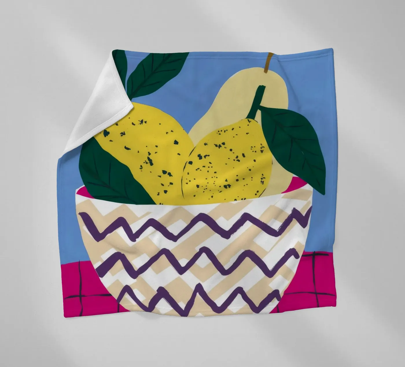 Zigzag Pear Harmony fleecedeken van Terra Tone