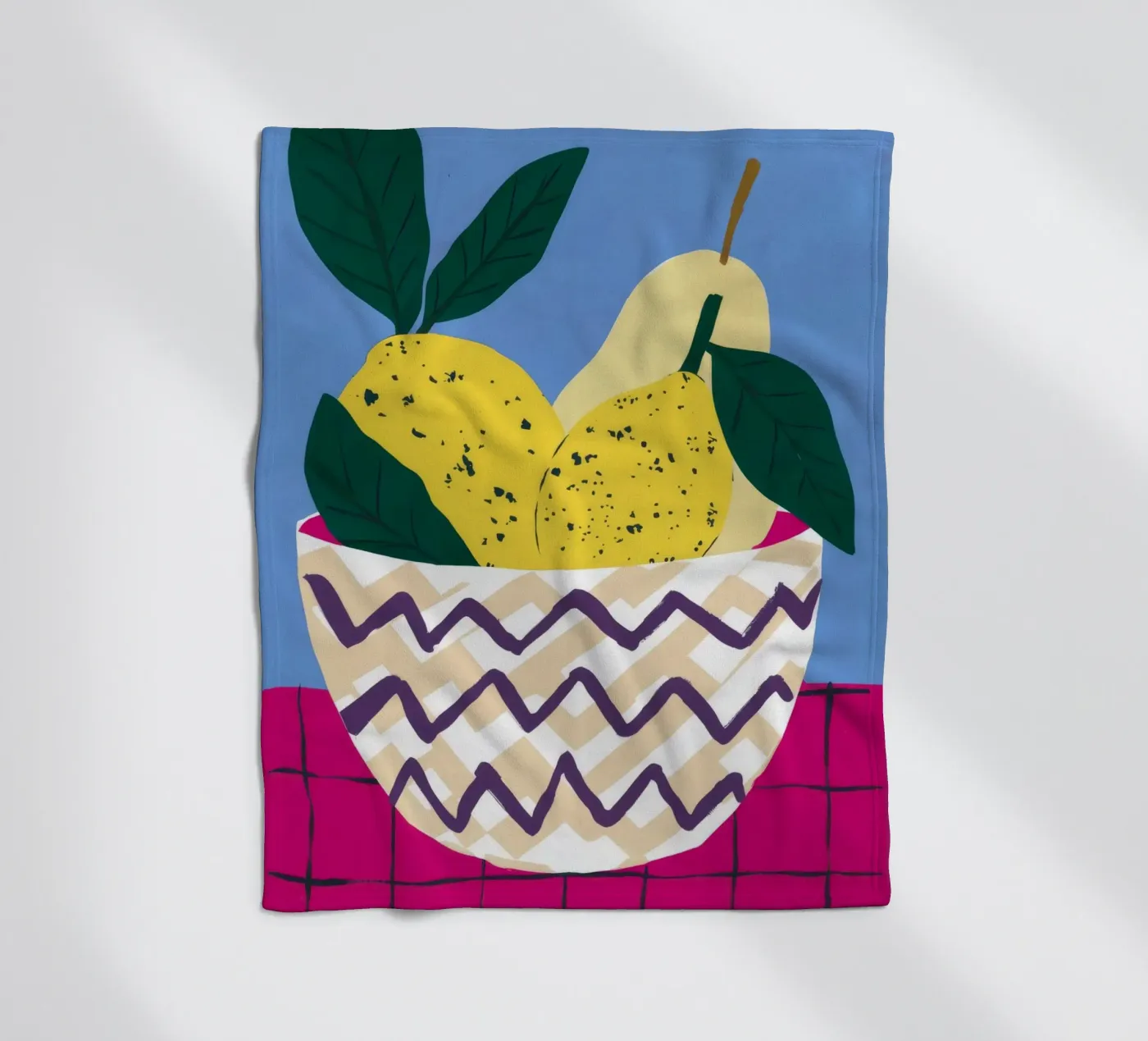 Zigzag Pear Harmony fleecedeken van Terra Tone