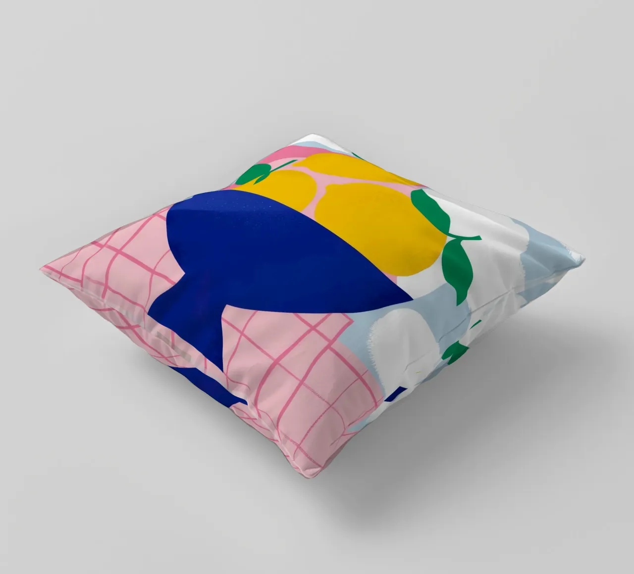 Azure Citrus Abundance decorative cushion by Terra Tone
