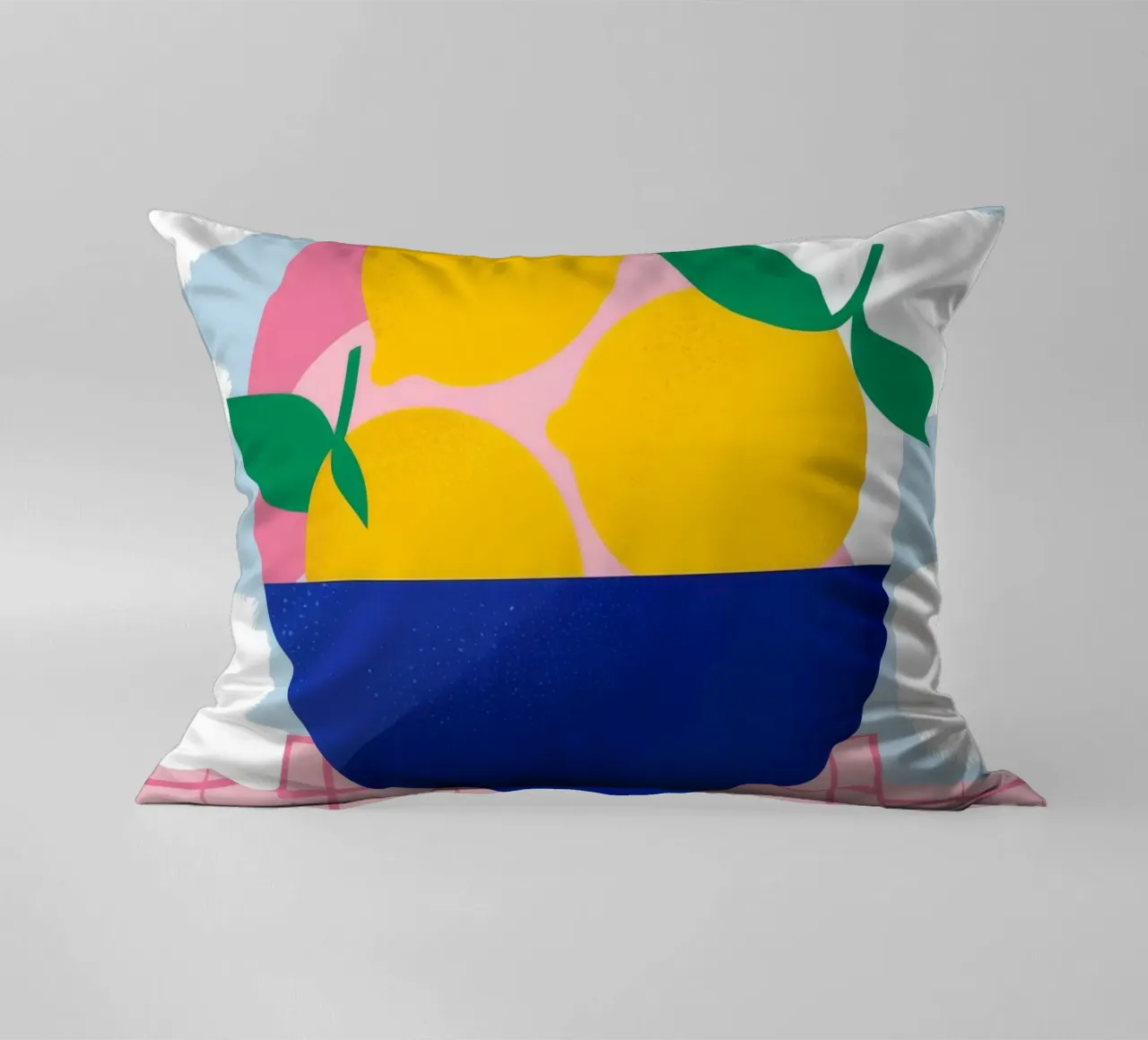 Azure Citrus Abundance decorative cushion by Terra Tone