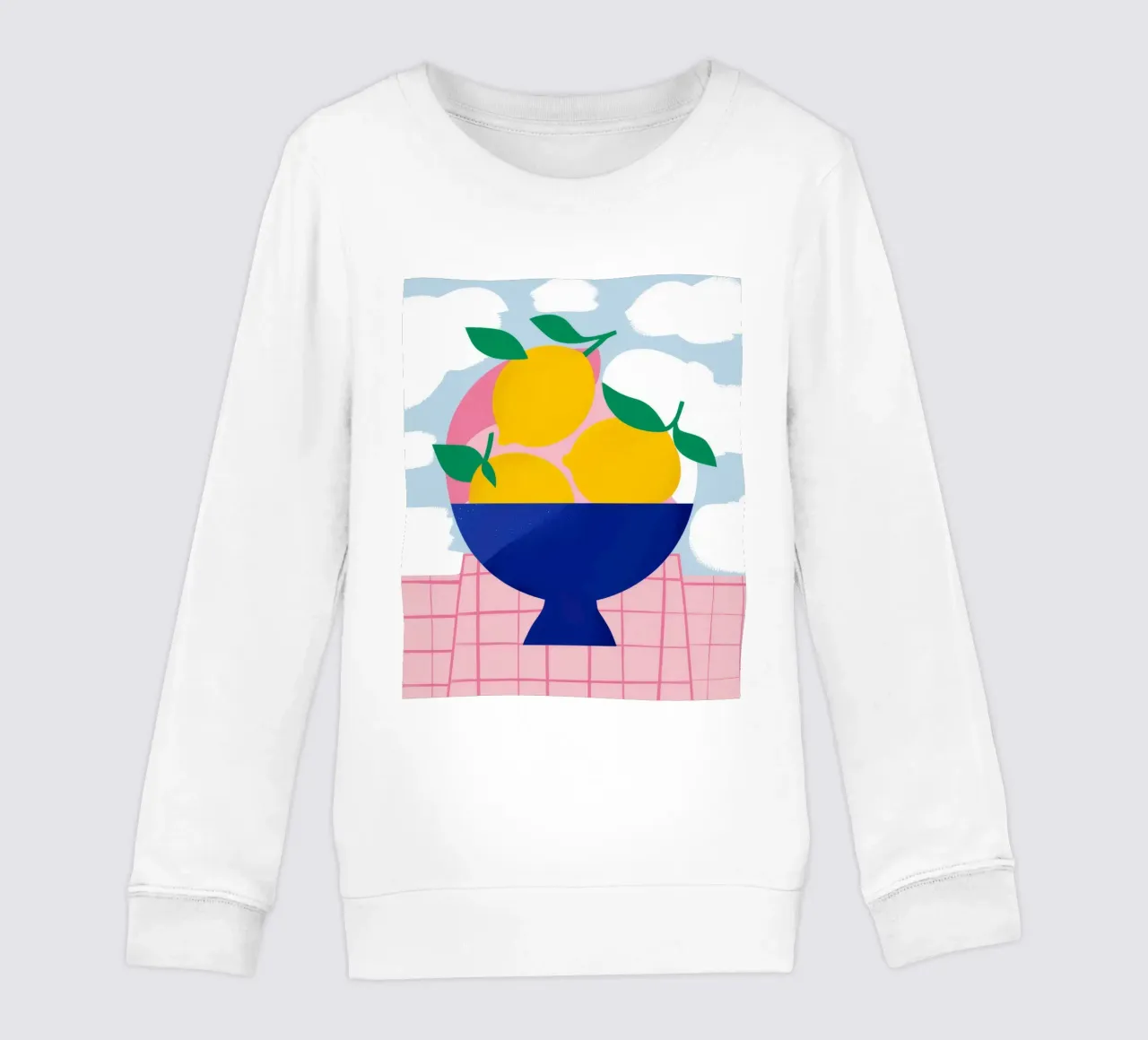 Azure Citrus Abundance kids sweatshirt by Terra Tone