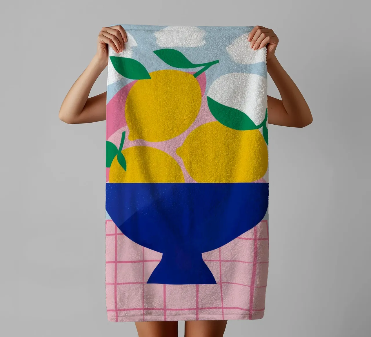Azure Citrus Abundance towel by Terra Tone