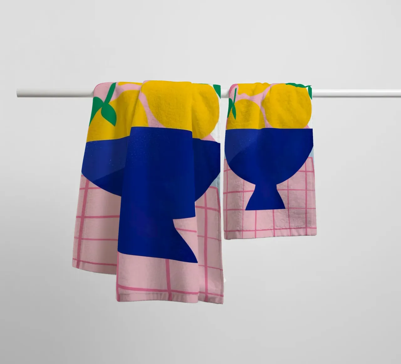 Azure Citrus Abundance towel by Terra Tone