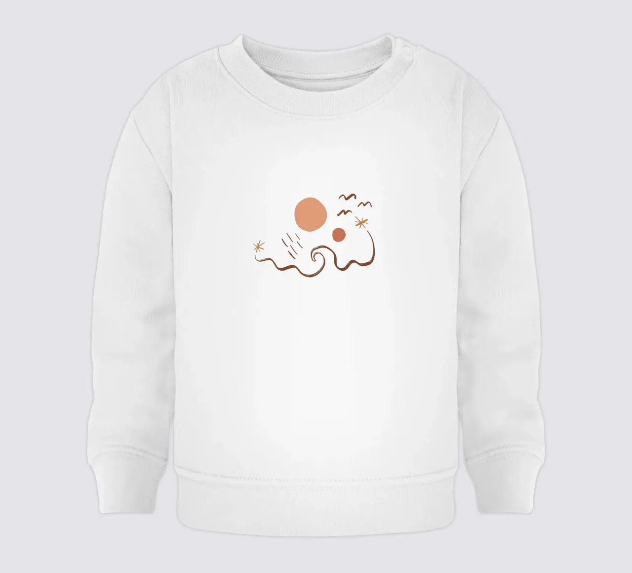 Summer Line No 10 (Without Background) felpa neonato da treechild