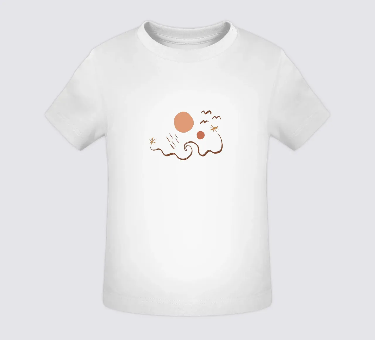 Summer Line No 10 (Without Background) maglietta neonato da treechild