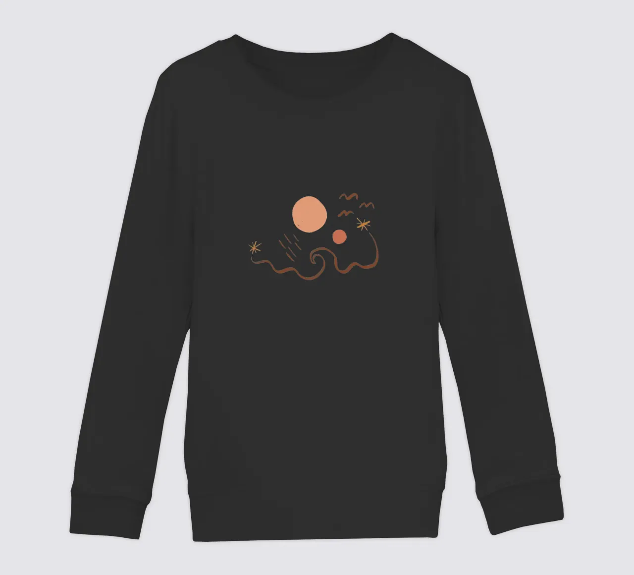 Summer Line No 10 (Without Background) felpa bambino da treechild