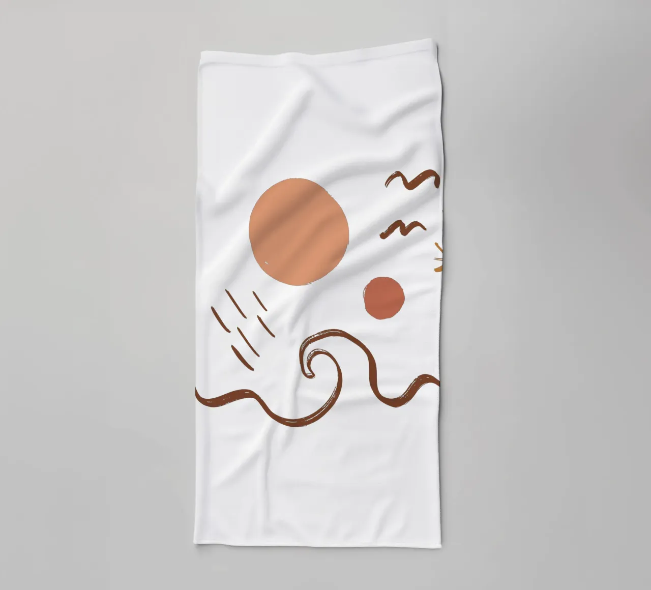 Summer Line No 10 (Without Background) asciugamano da bagno da treechild