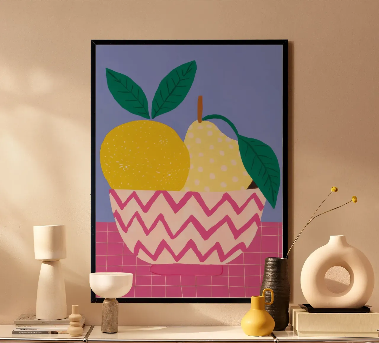 Geometric Pear Duo hahnemühle by Terra Tone