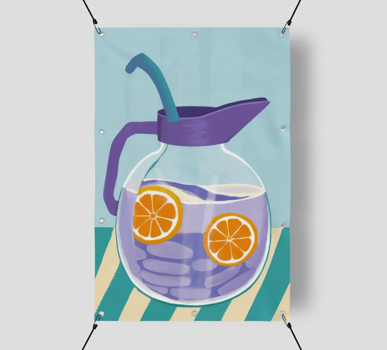 Infuso di agrumi di cristallo telo in pvc da Terra Tone