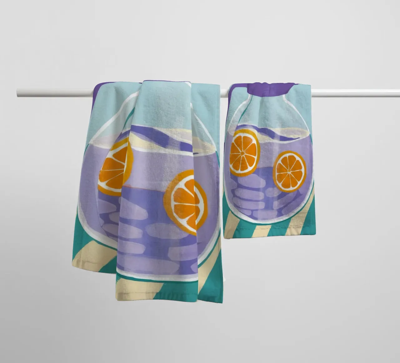 Infuso di agrumi di cristallo asciugamano da bagno da Terra Tone