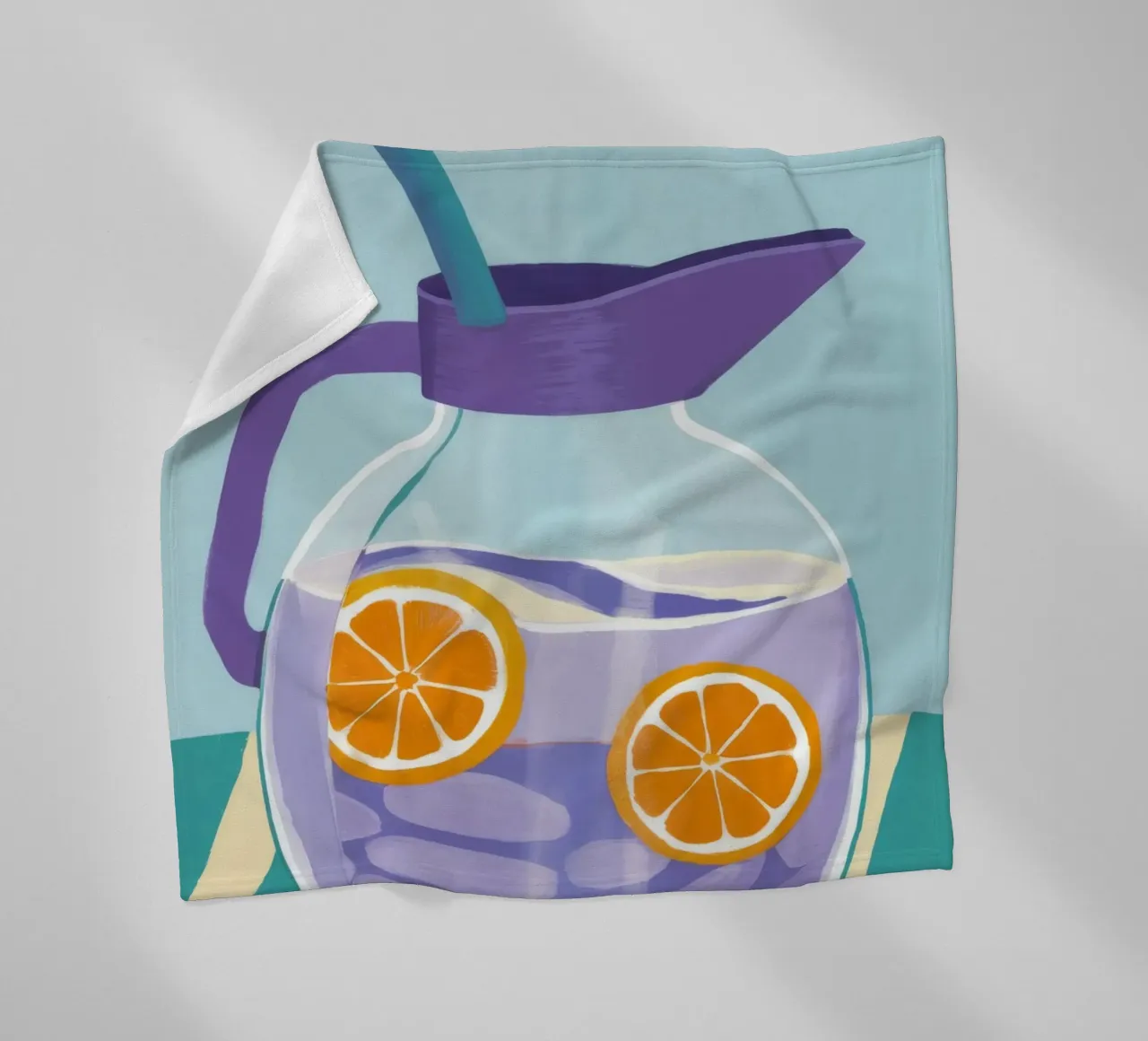 Crystal Citrus Infusion fleece blanket by Terra Tone