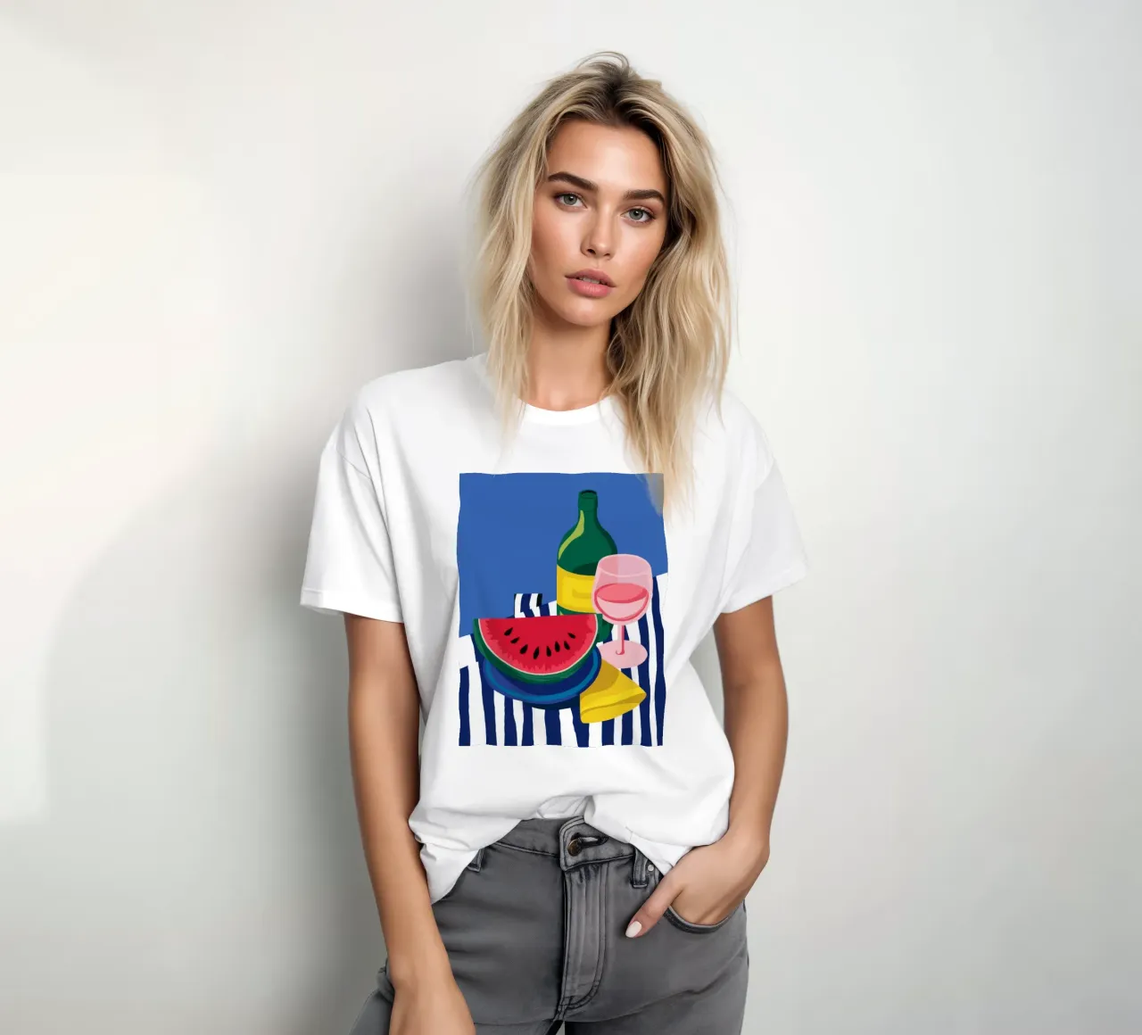 Riposo del vino verdeggiante t-shirt da Terra Tone