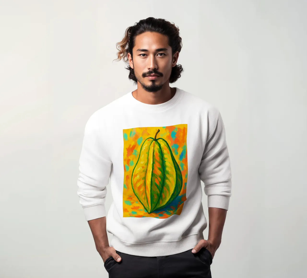 starfruit imaginación abstracta a todo color sudadera de ameera