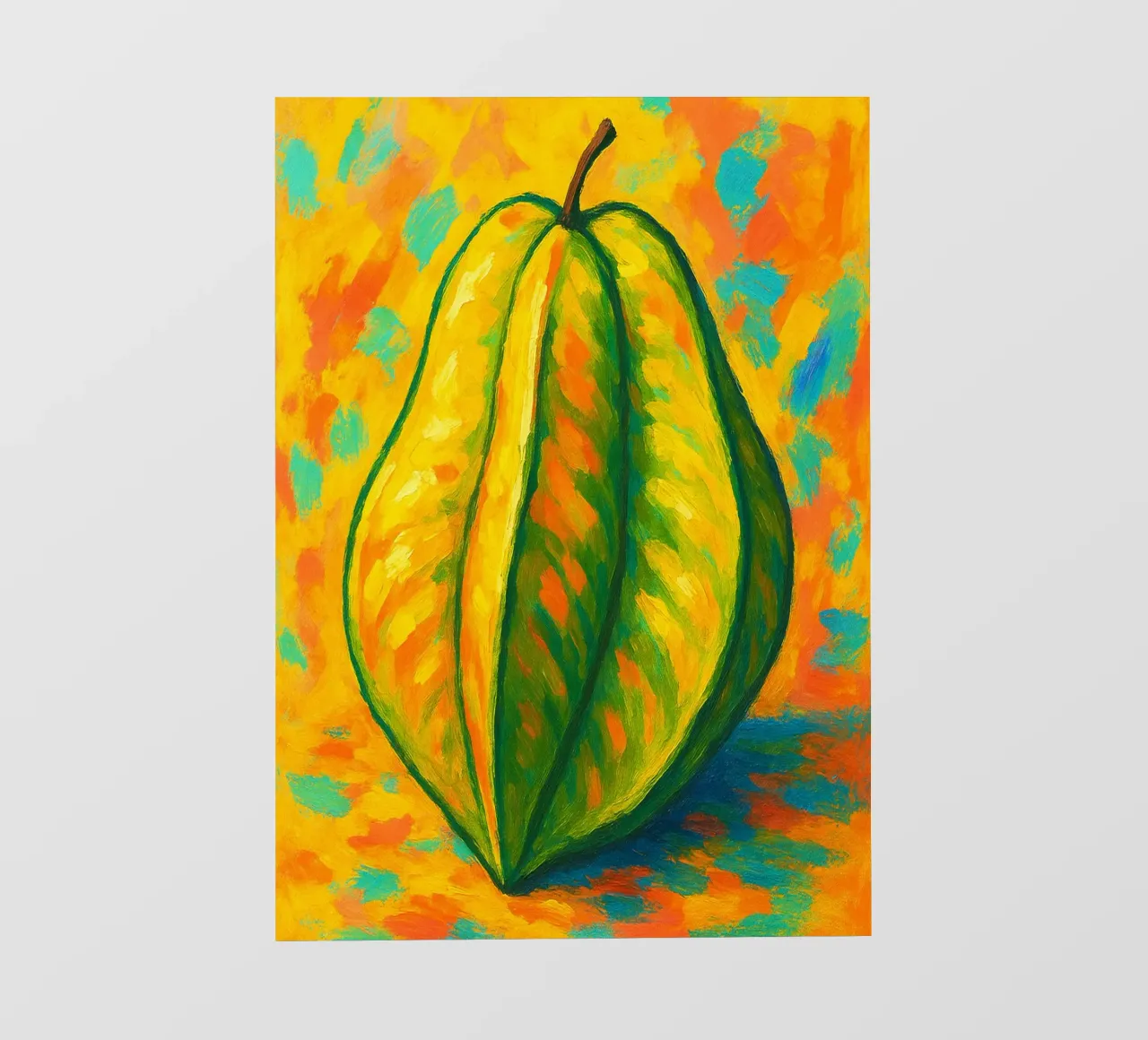 starfruit imaginación abstracta a todo color lámina retroiluminada de ameera
