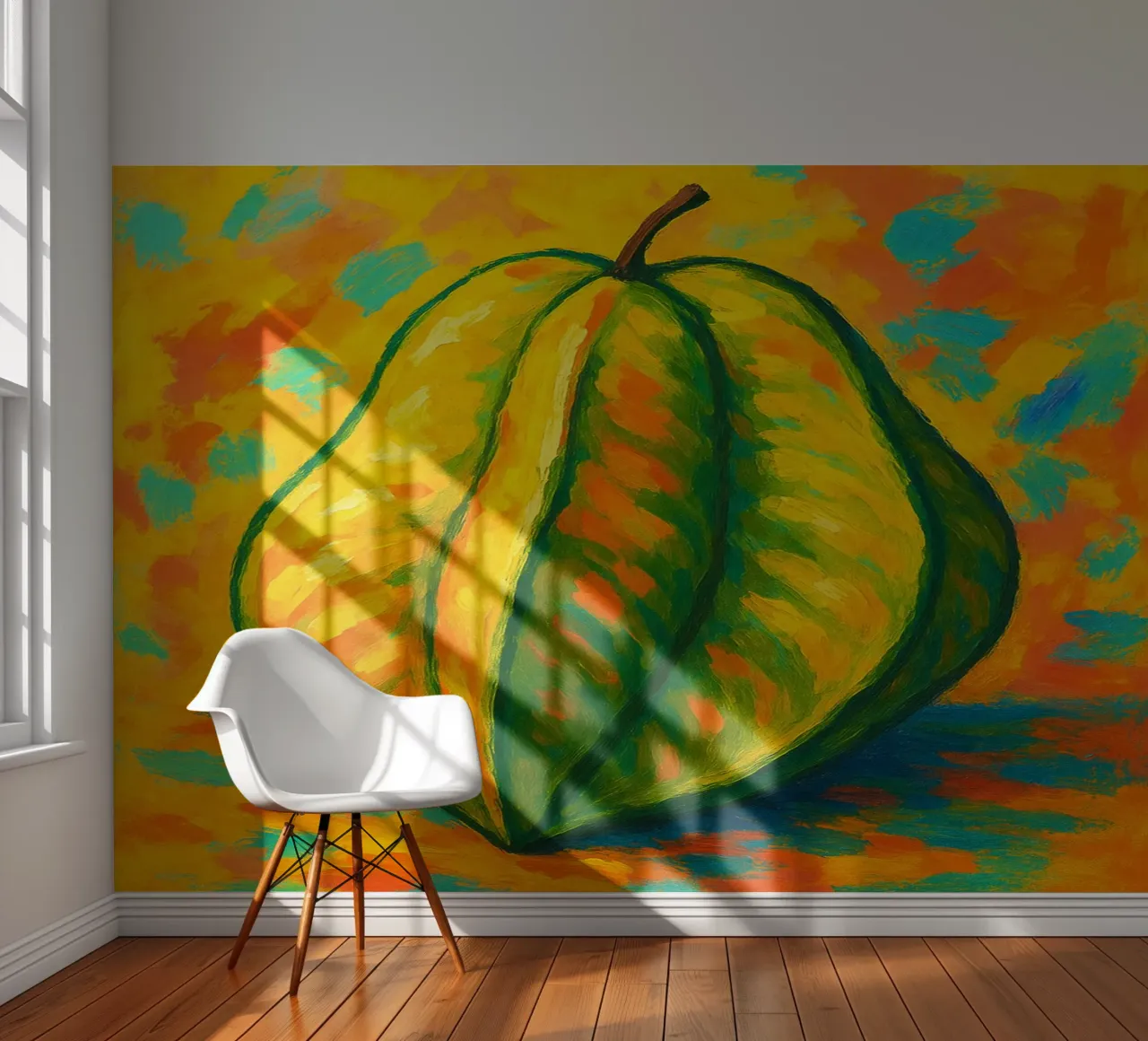 starfruit imaginación abstracta a todo color papel para pared de ameera