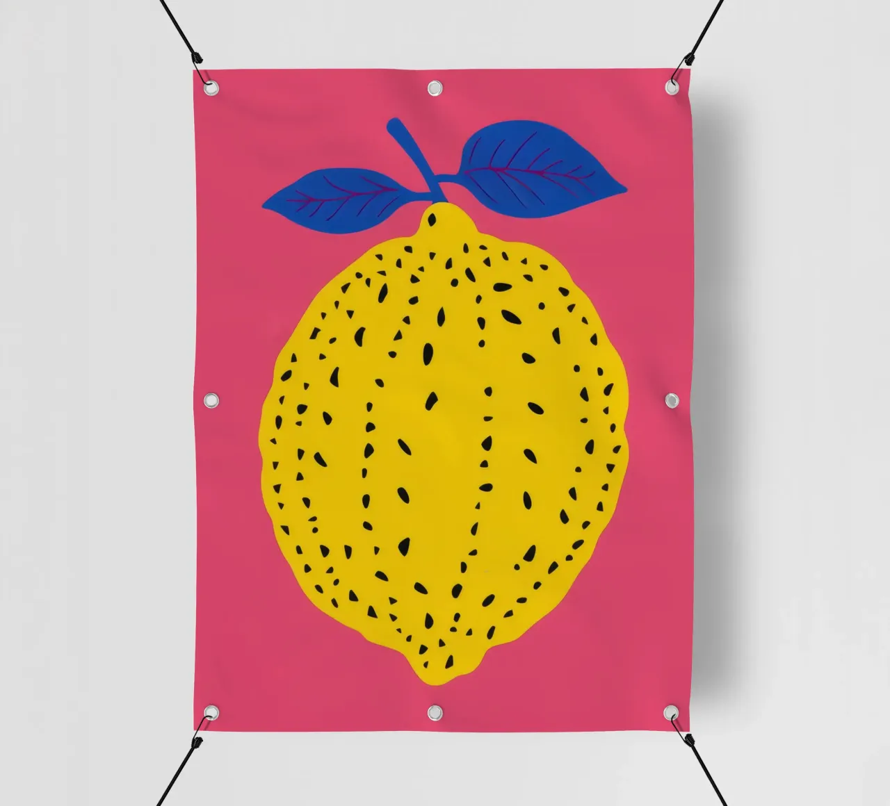 Limone Pop Art telo in pvc da Terra Tone
