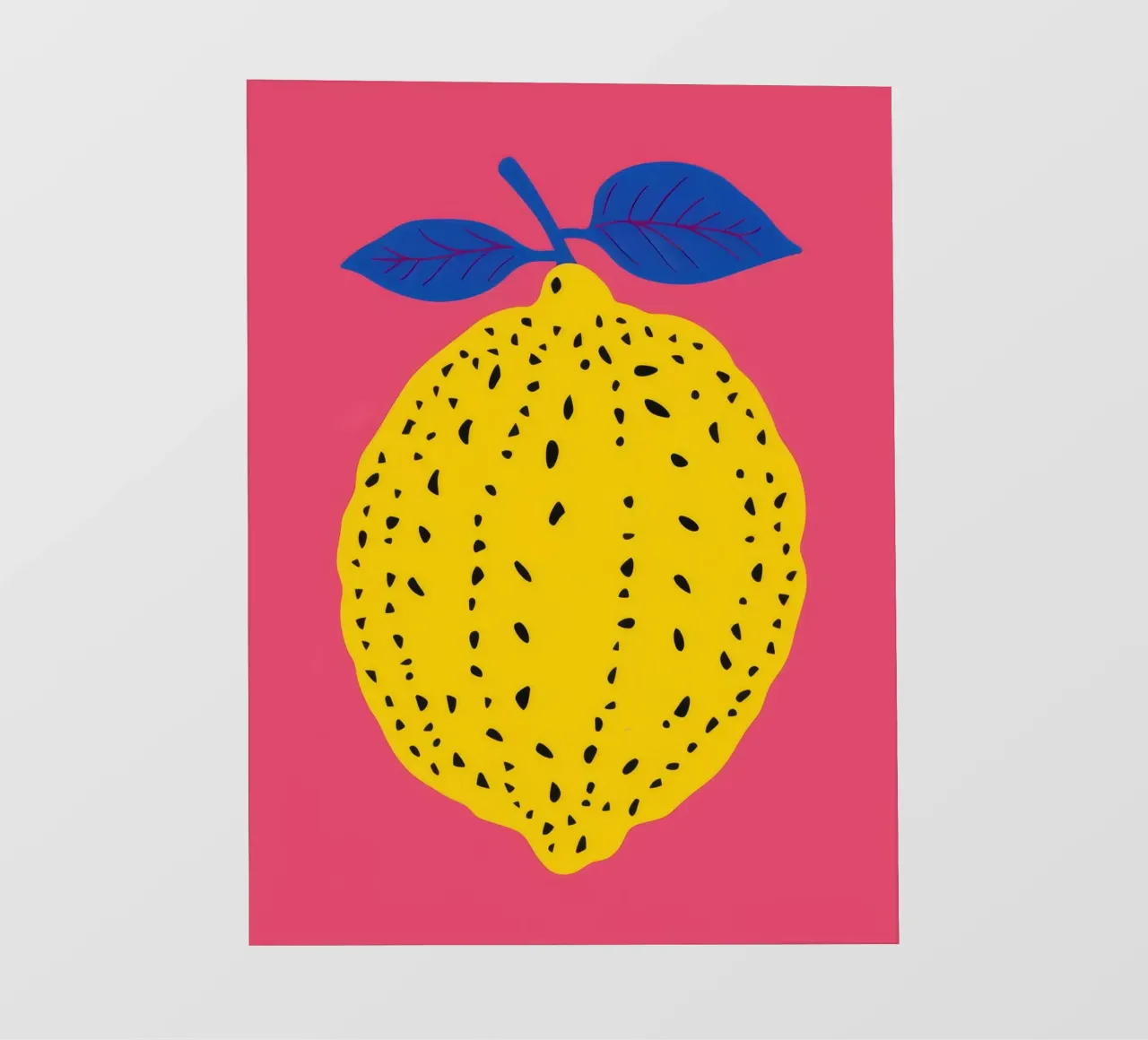 Limone Pop Art telo in pvc da Terra Tone