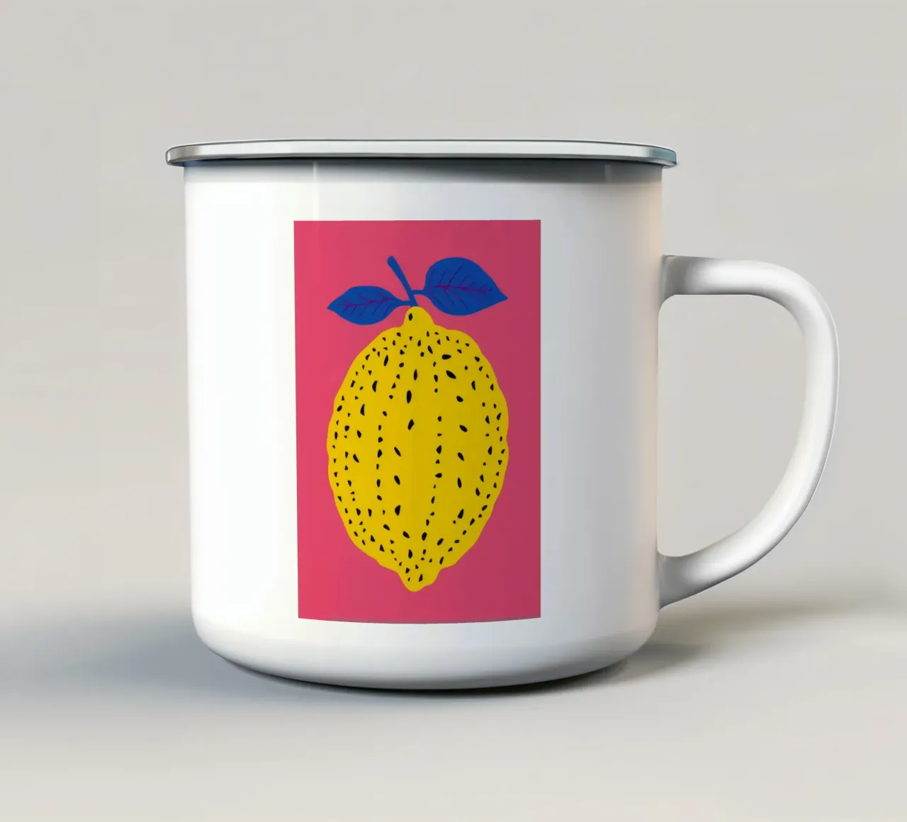 Limone Pop Art tazza in smalto da Terra Tone