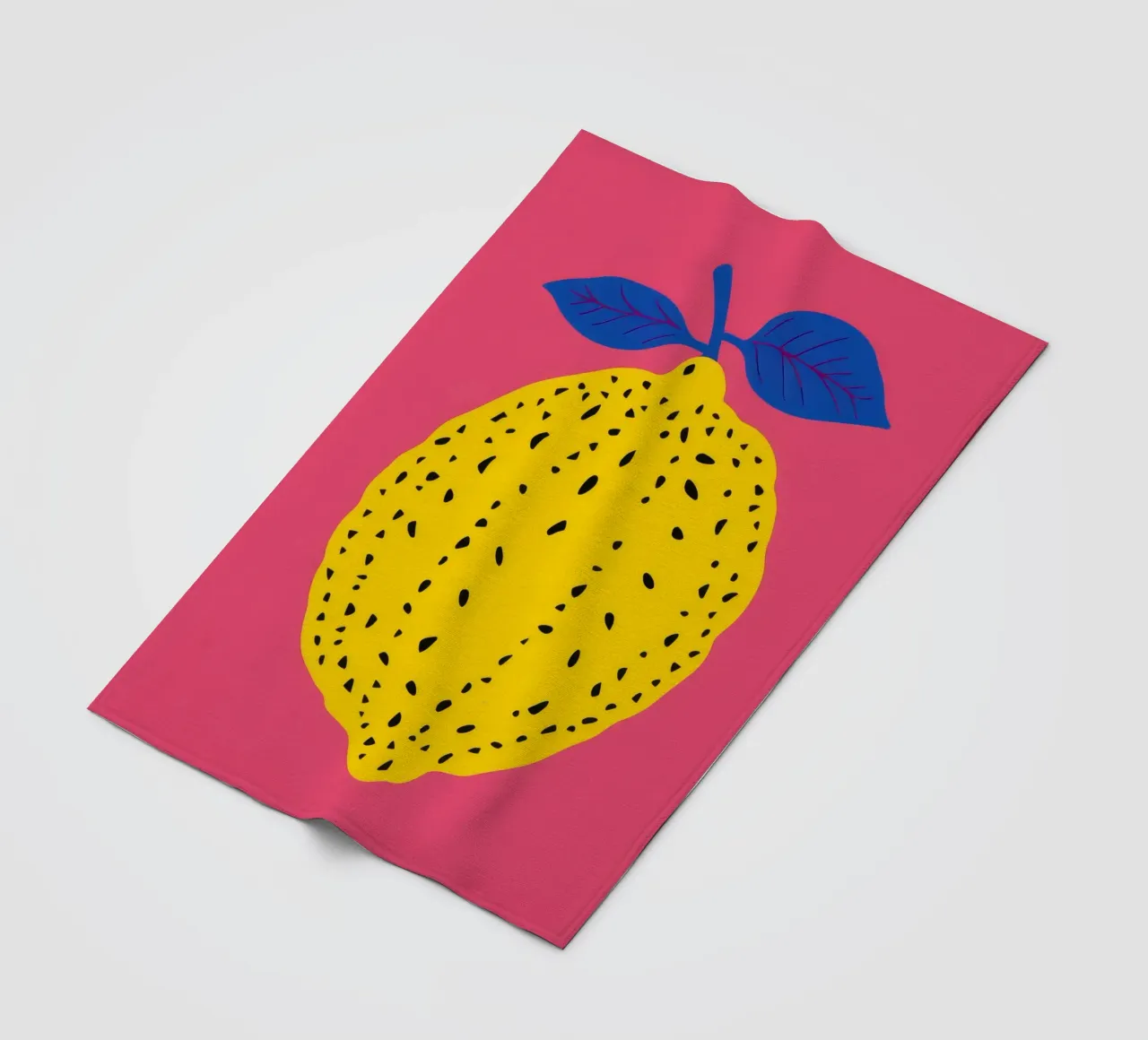 Limone Pop Art coperta in pile da Terra Tone