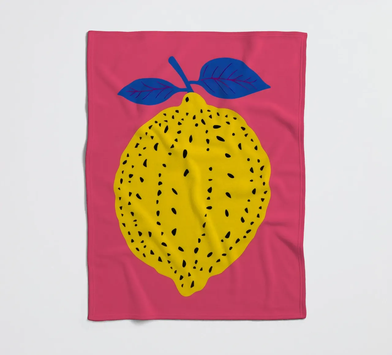 Limone Pop Art coperta in pile da Terra Tone