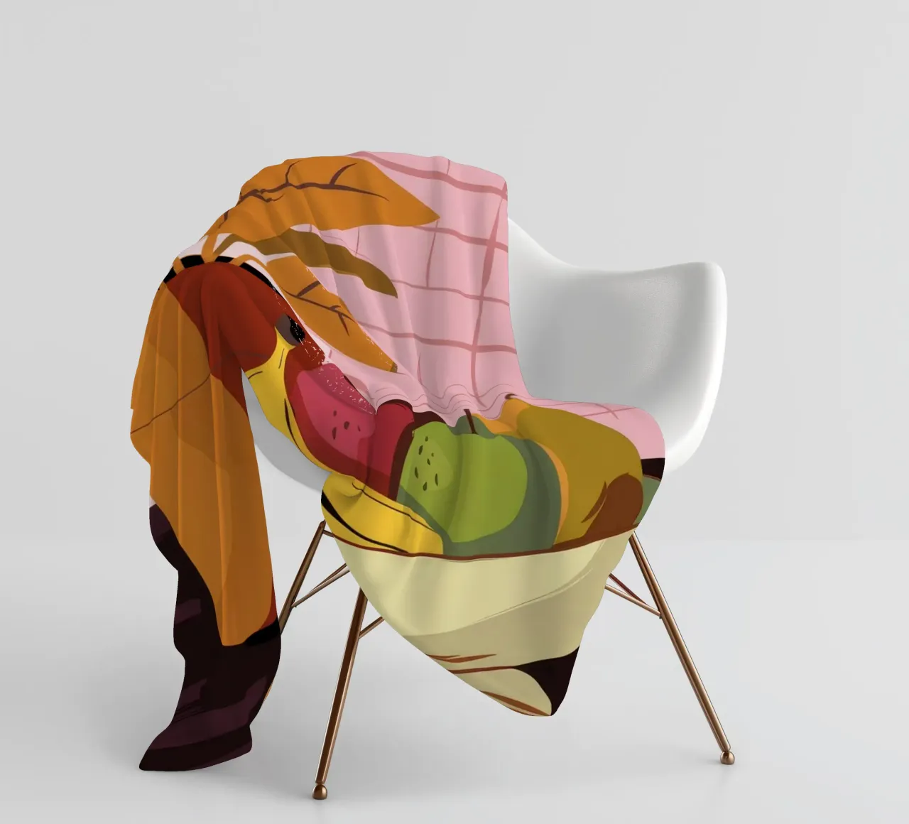 Frutta in terracotta Stillness coperta in pile da Terra Tone