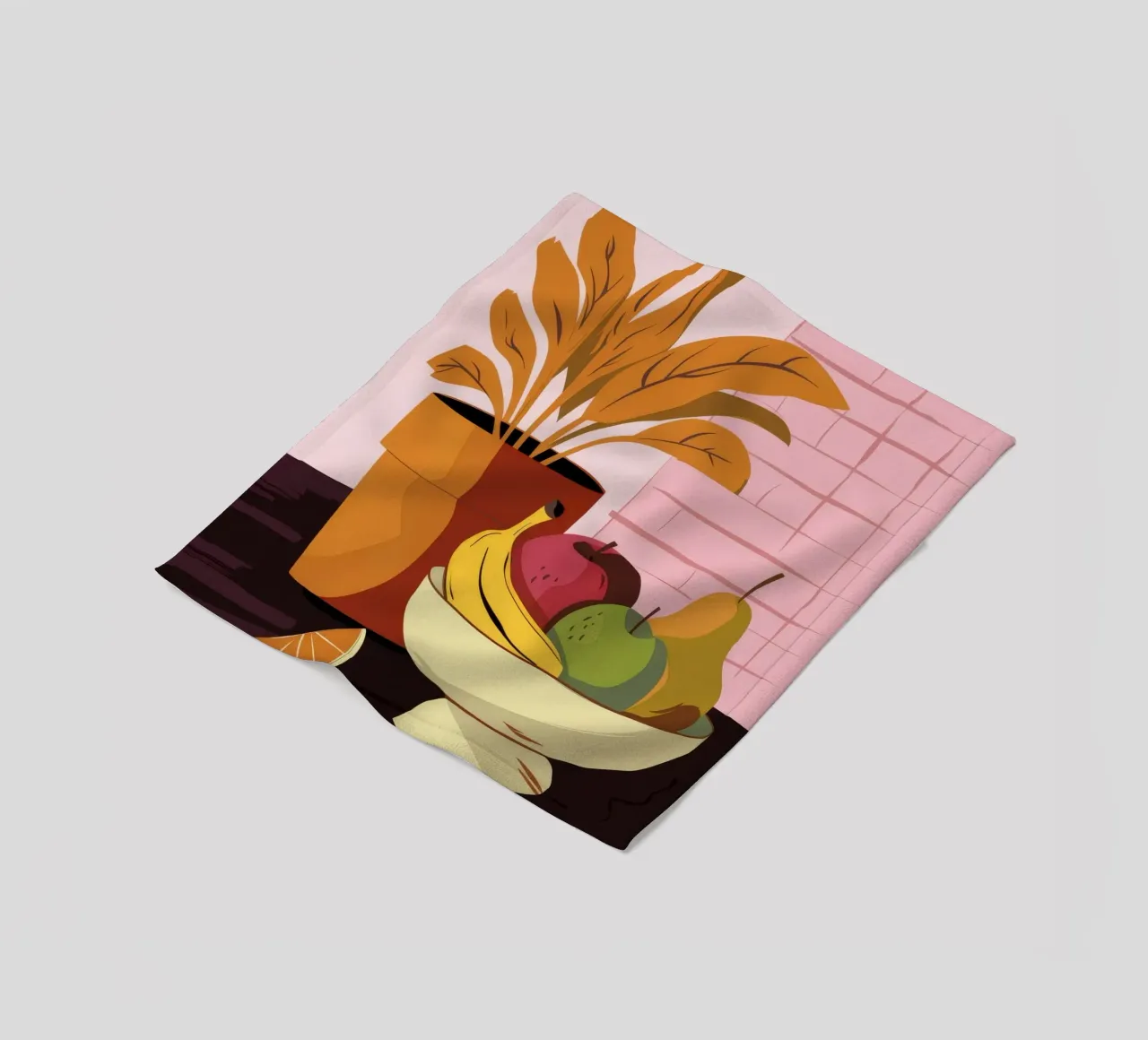 Frutta in terracotta Stillness coperta in pile da Terra Tone