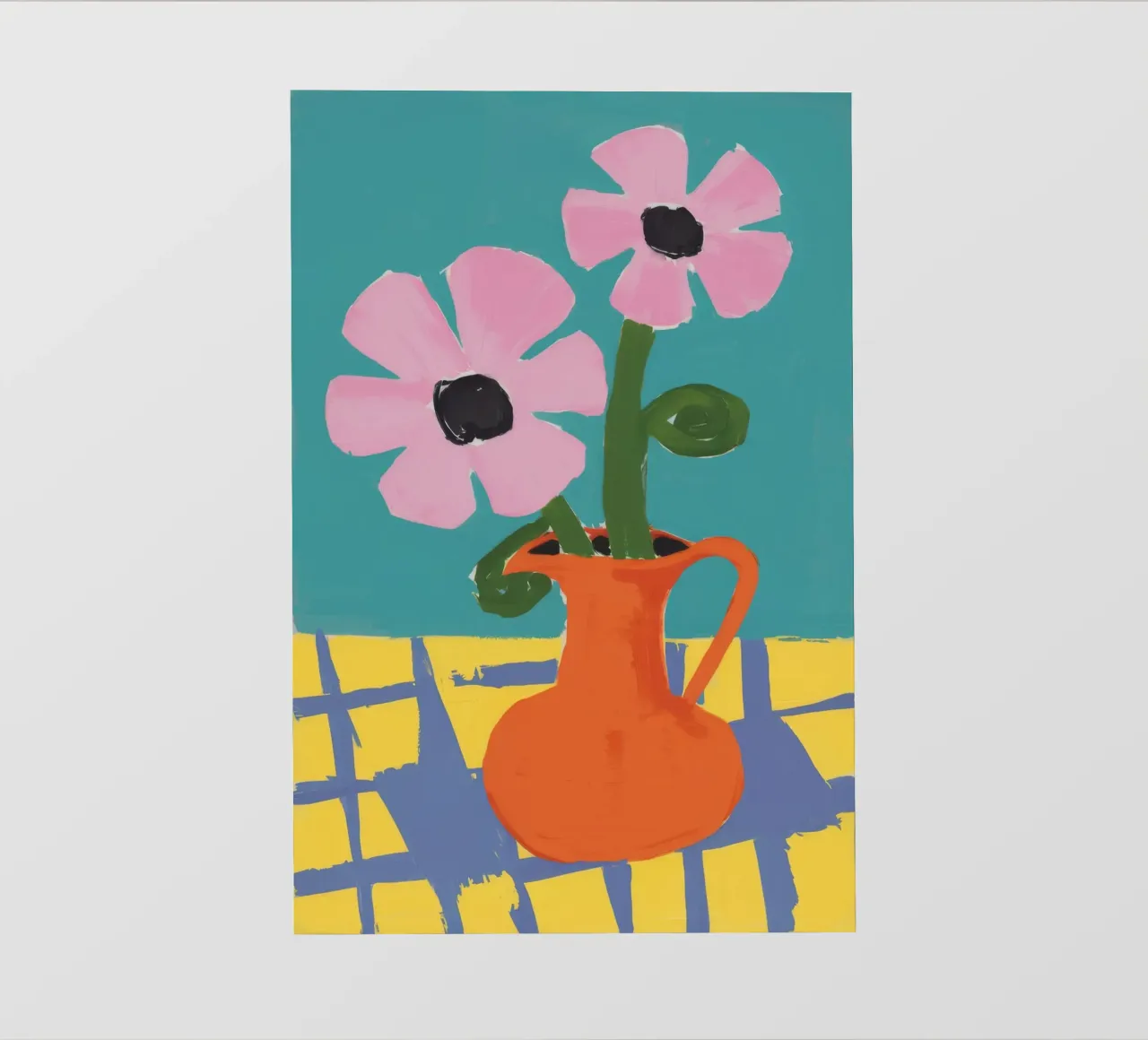 Incontro con i fiori pastello telo in pvc da Terra Tone