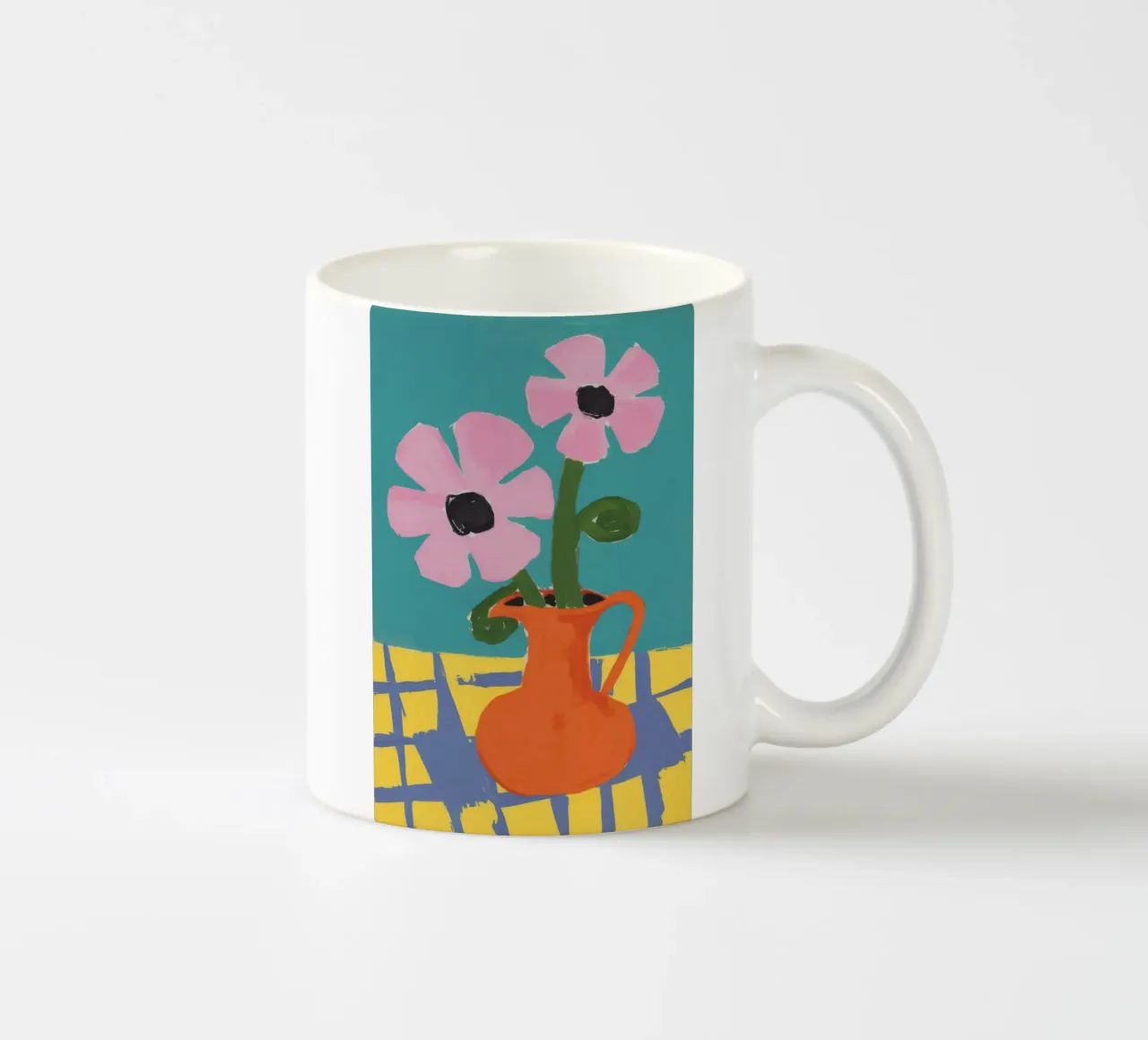 Incontro con i fiori pastello tazza in ceramica da Terra Tone