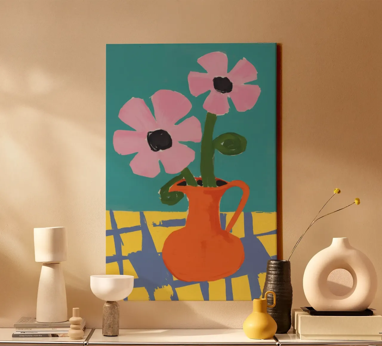 Pastel Bloom Encounter canvas by Terra Tone