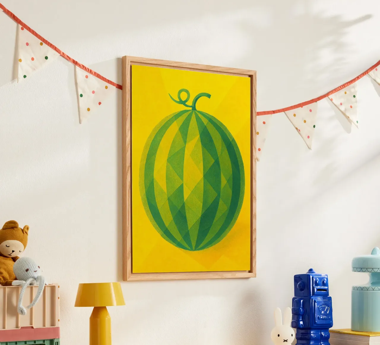 melon d'eau imagination abstraite en couleur plexiglas de ameera
