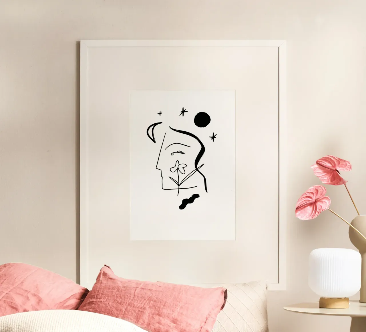 Maiden Midnight (White Background) poster con telaio in alluminio da treechild