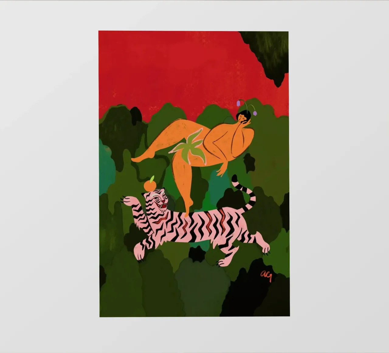 Fierce as a Tiger telo in pvc da Arty Guava