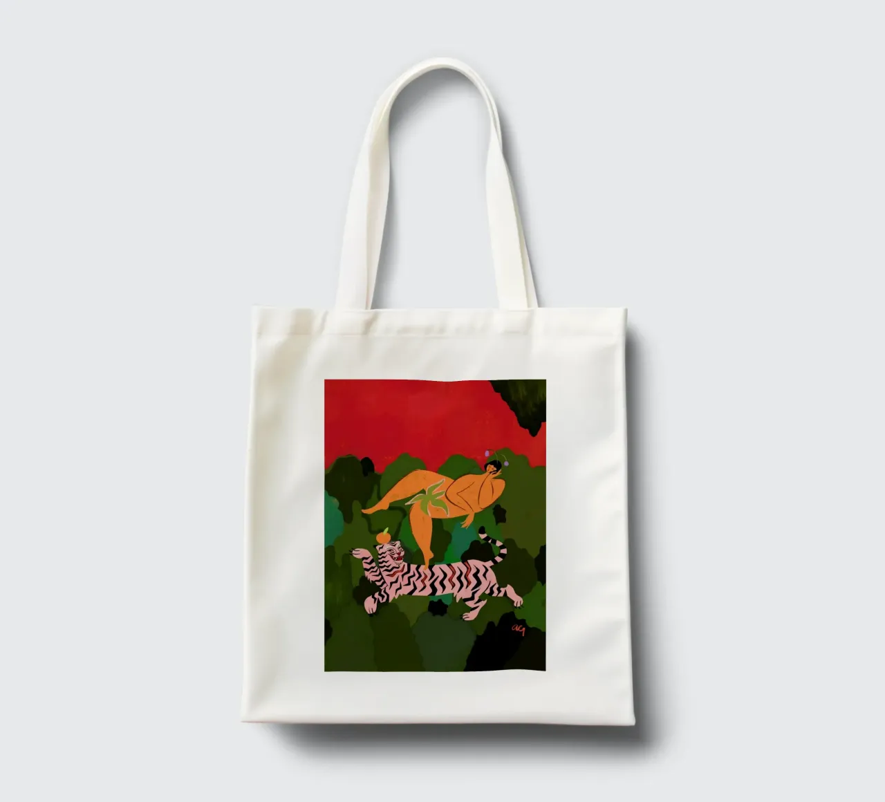 Fierce as a Tiger tote bag by Arty Guava