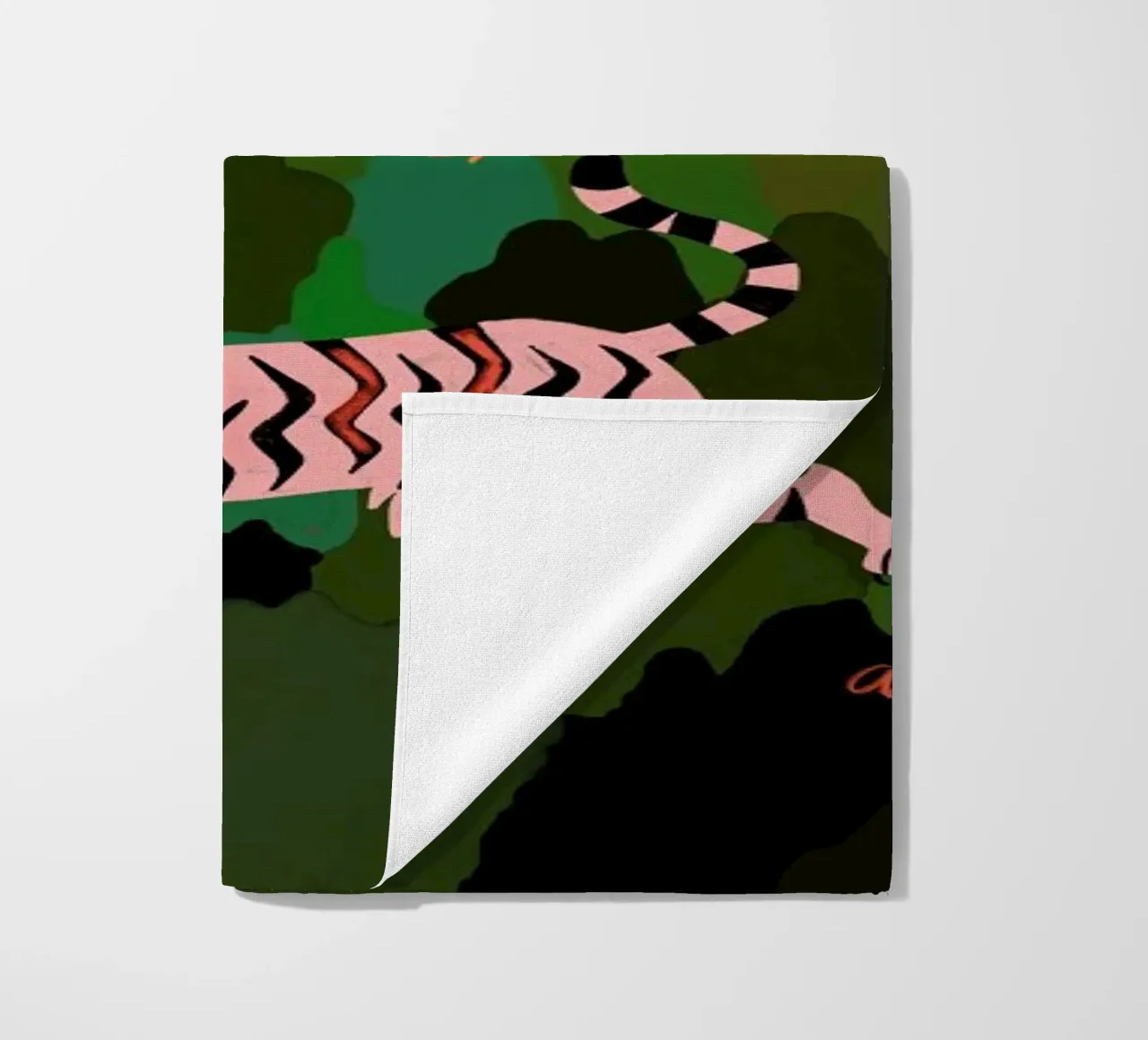 Fierce as a Tiger beach towel by Arty Guava