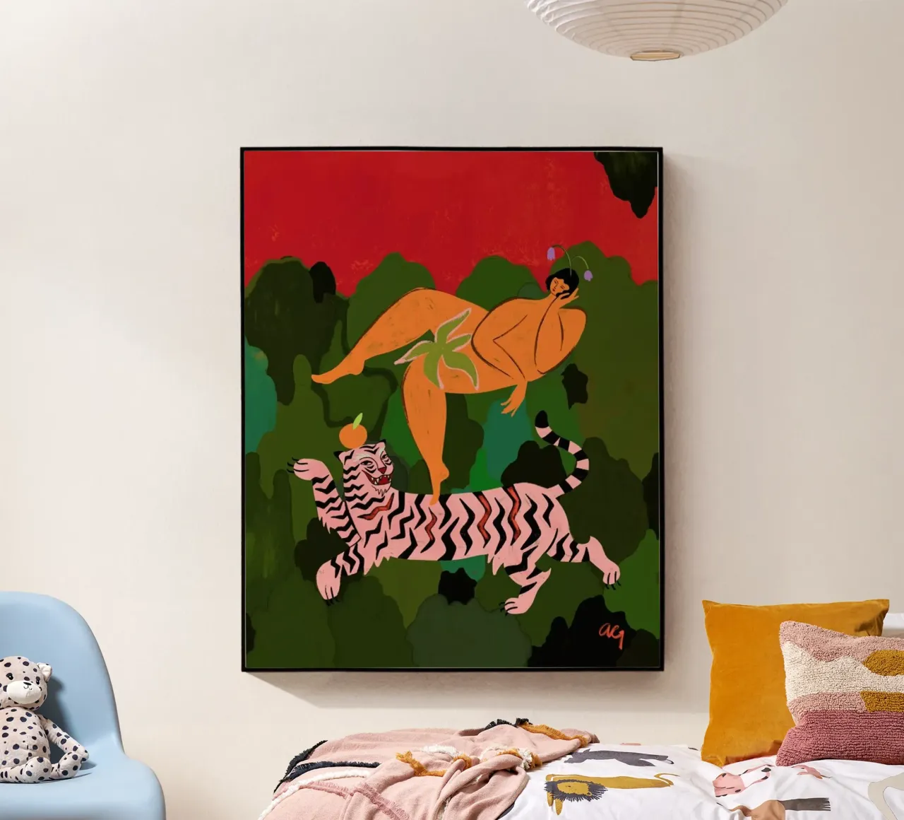 Fierce as a Tiger plexiglass da Arty Guava