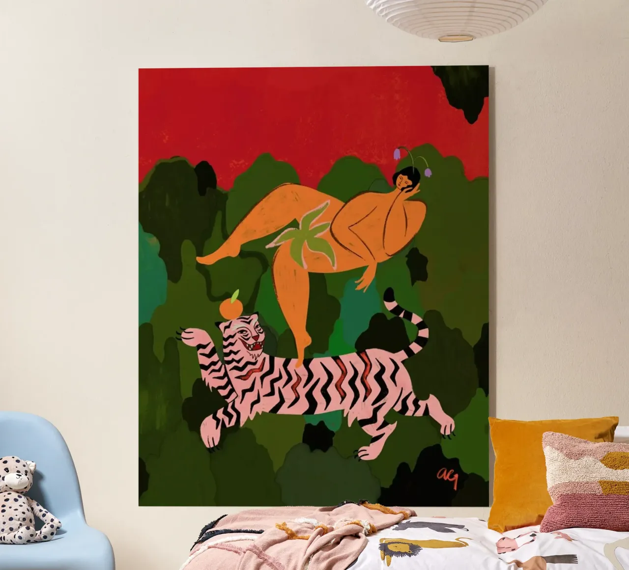 Fierce as a Tiger plexiglass da Arty Guava