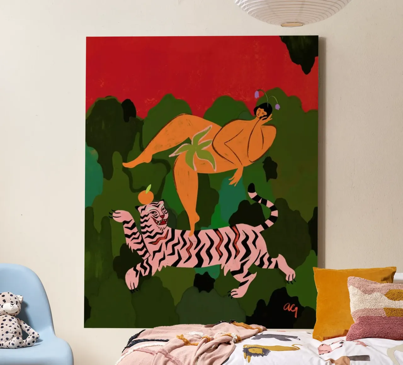 Fierce as a Tiger canvas by Arty Guava