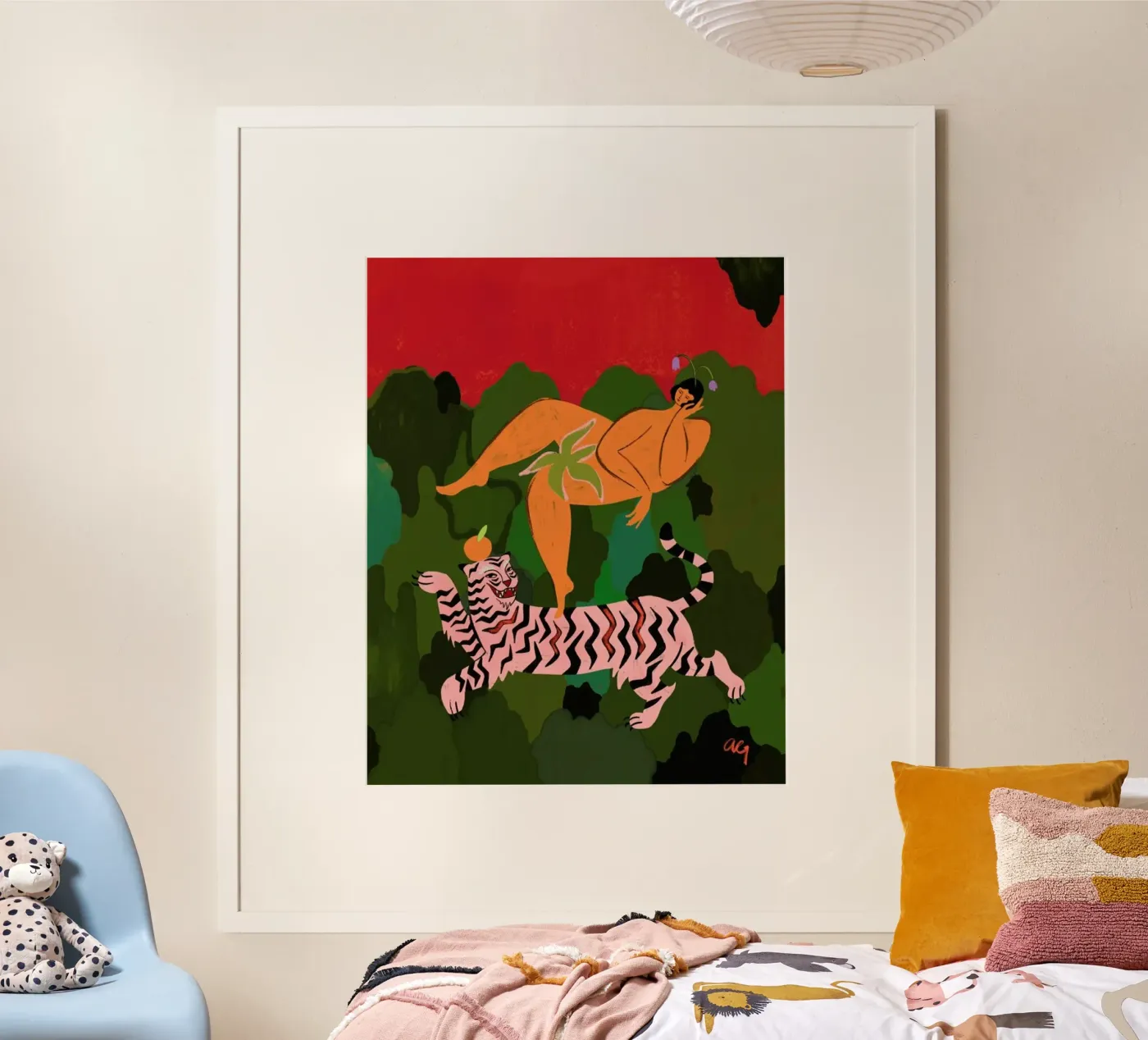 Fierce as a Tiger poster da Arty Guava