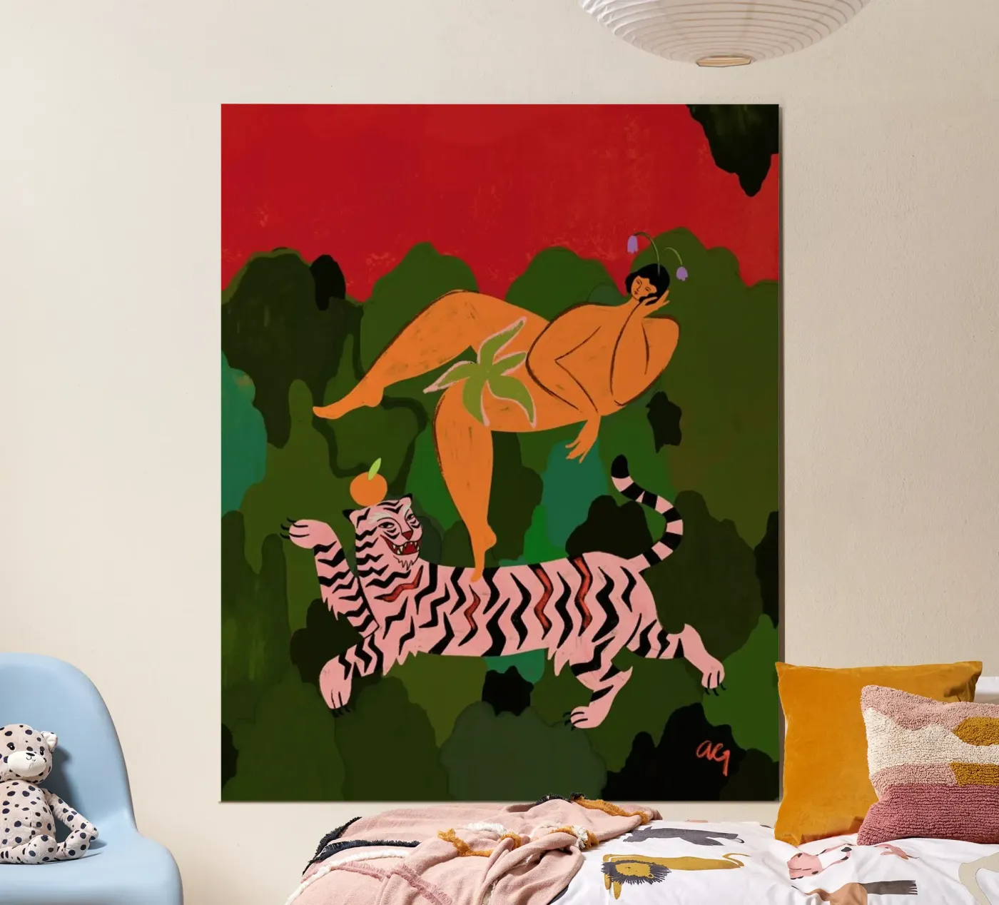 Fierce as a Tiger poster da Arty Guava