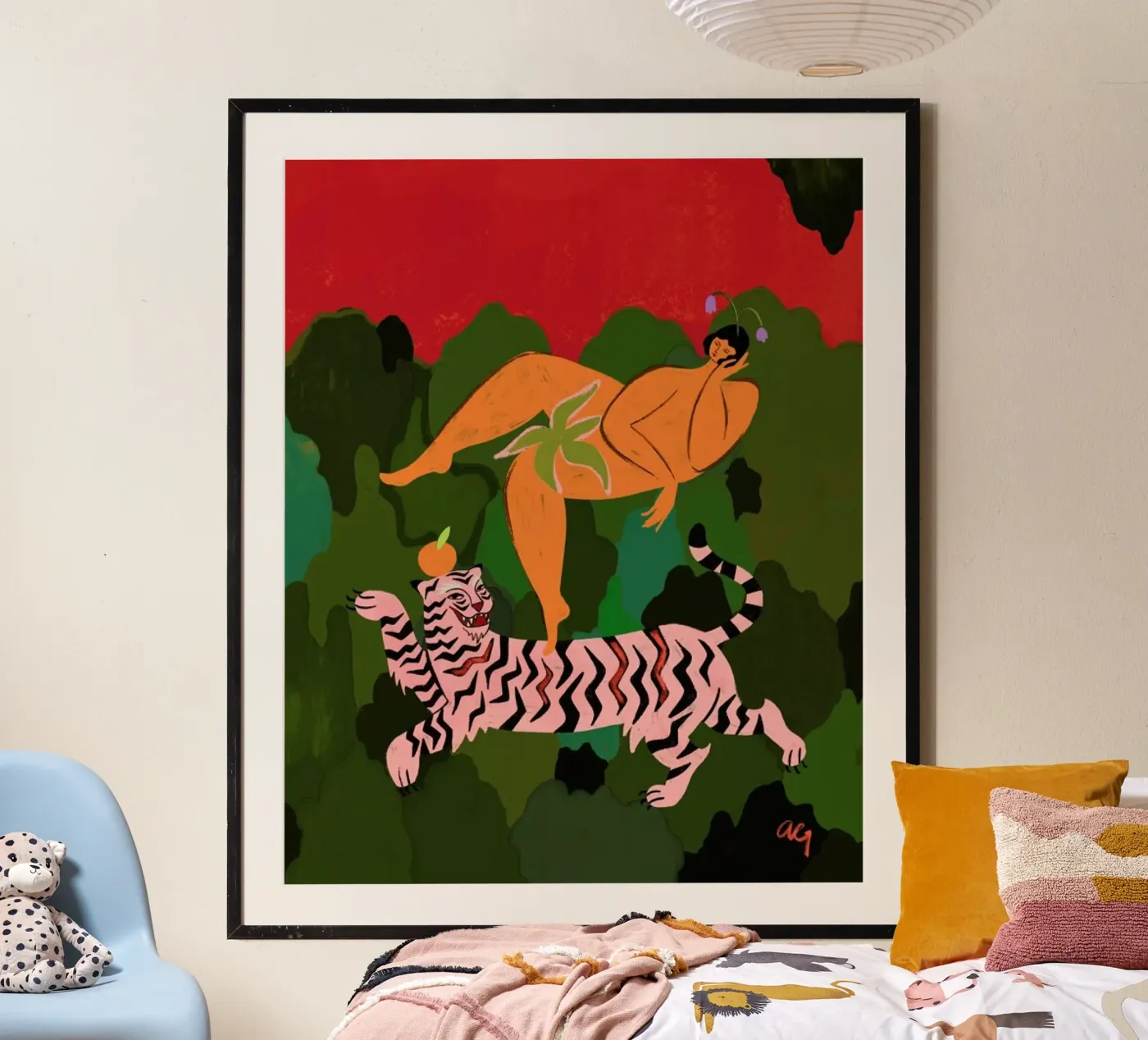 Fierce as a Tiger poster da Arty Guava