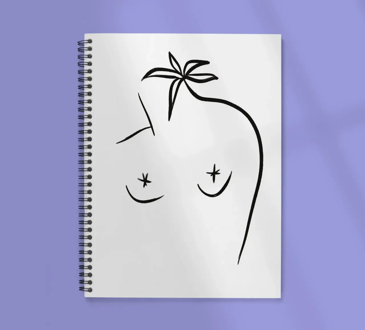 Body Lines No 10 (Without Background) diario ad anelli da treechild